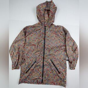 Shed Rain Rain Coat Womens Size Small/Medium Muticolored Polka Dots Jacket